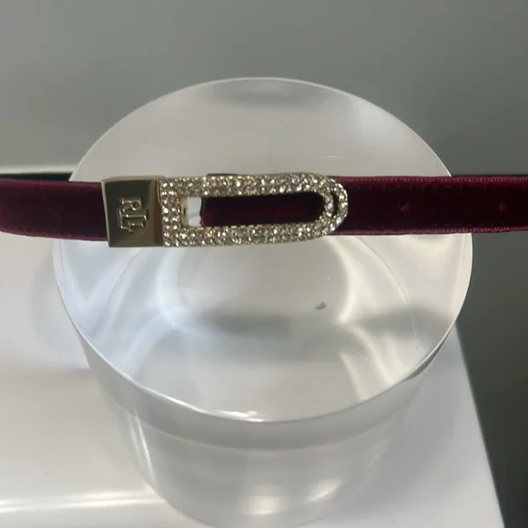 Ralph Lauren necklace (Choker)Black Velvet reversible to burgundy - Picture 3 of 6